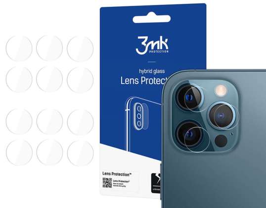Glass x4 for Camera Lens 3mk Lens Protection for Apple iPhone 12 Pro