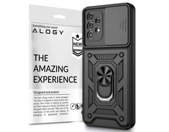 Alogy Camshield Stand Ring Case with Camera Cover for Samsung
