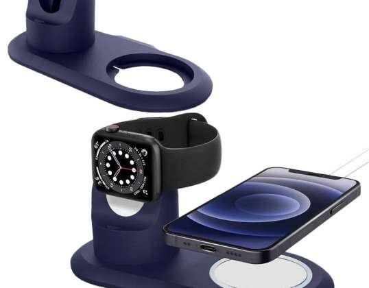 Soporte de cargador para MagSafe 2in1 Alogy soporte para Apple Watch / iPhone