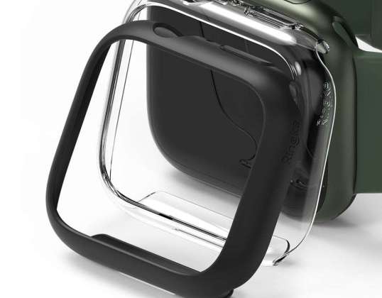 2x Ringke Slim Frame Cover voor Apple Watch 7 41mm Clear &