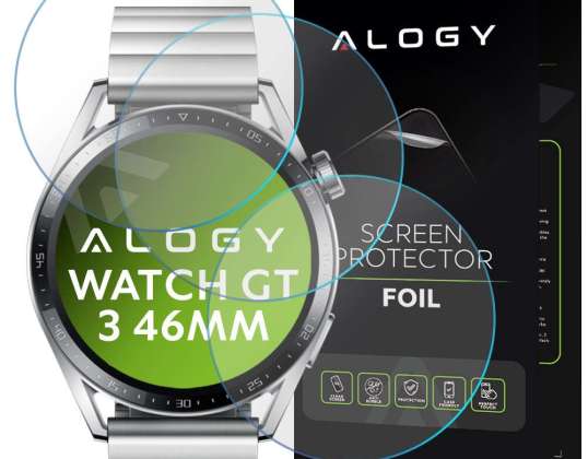3x προστατευτική ταινία οθόνης υδρογέλης Alogy για το ρολόι Huawei