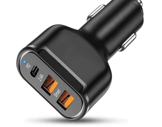 Car charger Alogy for car 2x USB C Type C PD 2.4A Cza