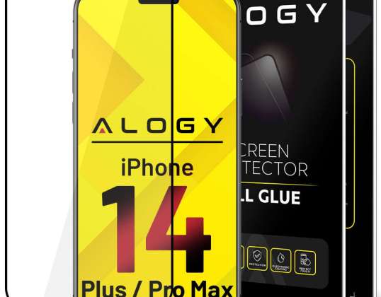 Szkło hartowane 9H Alogy Full Glue do etui case friendly do Apple iPho