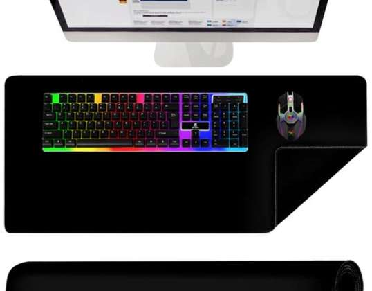 Tappetino per mouse, tastiera, tappetino per protezione da scrivania, grande XXL 90x45cm