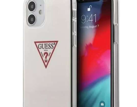 Guess GUHCP12SPCUCTLWH iPhone 12 mini 5 4" wit/wit hardcase Triang