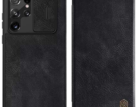 Nillkin Qin Leather Pro Case Case til Samsung Galaxy S22 Ultra-deksel n