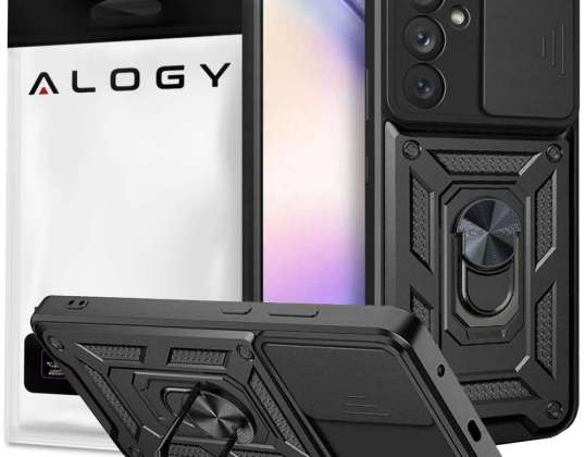 Брониран калъф за Samsung Galaxy A54 с капак на камерата Alogy Camshield S