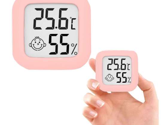 Weather Station Mini Weather Hygrometer Alogy Smiley LCD Digital Thermome