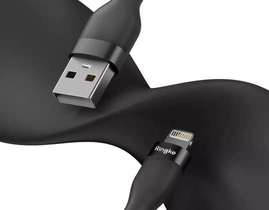 Ringke USB A Lightning 480Mbps καλώδιο 12W 1.2m Μαύρο CB09963RS