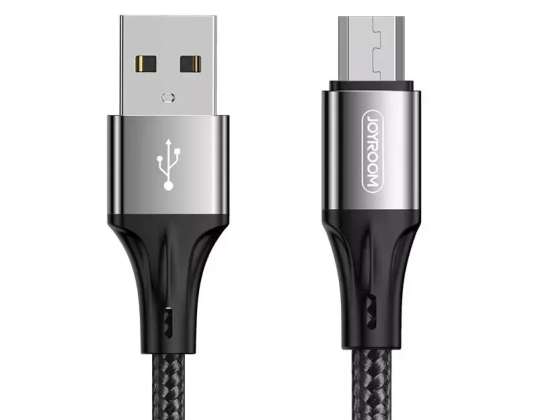 Joyroom kabel USB A   Micro USB 480Mb/s 2.4A 1m czarny  S 1030N1