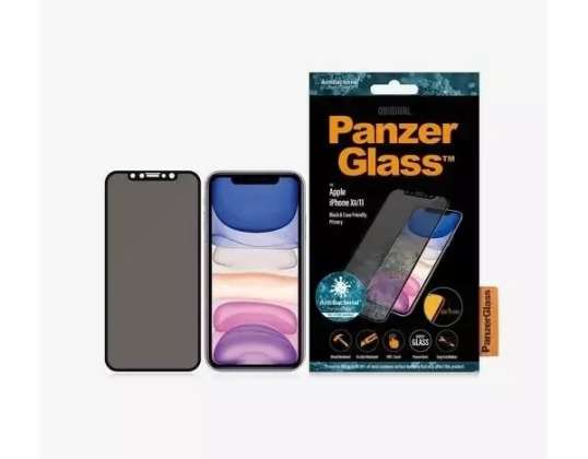 PanzerGlass E2E Super for iPhone XR/11 Case Friendly Privacy