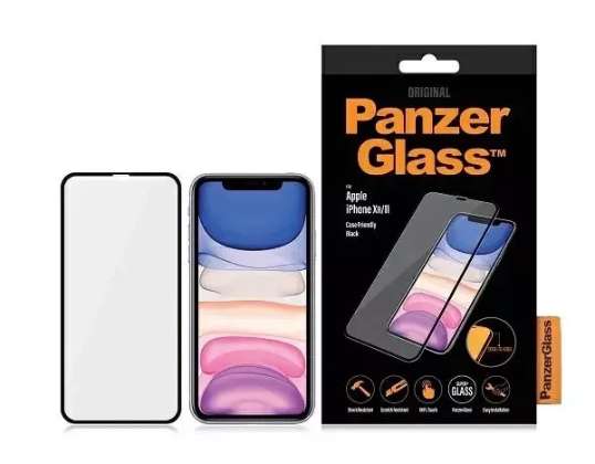 PanzerGlass E2E Super iPhone XR / 11 tokbarát fekete / fémlemez