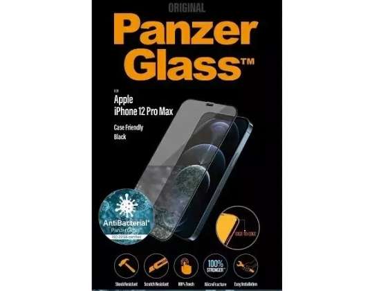 PanzerGlass E2E Super Glass für iPhone 12 Pro Max Hülle freundlich AntiBa