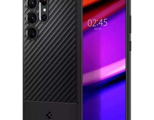Spigen Core Armordo Phone Case for Samsung Galaxy S23 Ultra Matte Bla