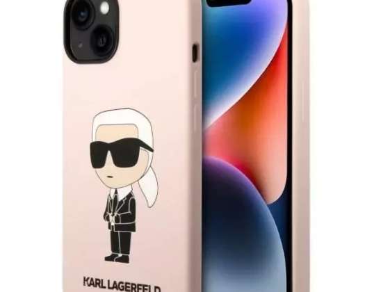 Case Karl Lagerfeld KLHMP14SSNIKBCP para iPhone 14 6 1" hardcase Silicon