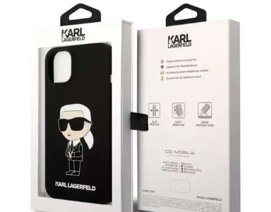 Housse Karl Lagerfeld KLHMP14SSNIKBCK pour iPhone 14 6 1 » étui rigide Silicium