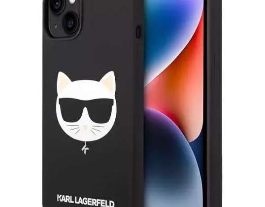 Case Karl Lagerfeld KLHMP14MSLCHBK voor iPhone 14 Plus 6 7" hardcase Sil