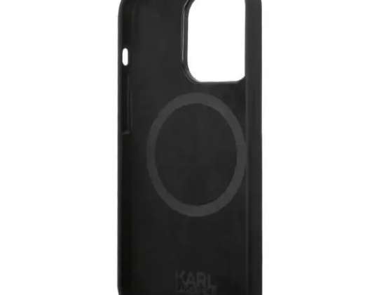 Cazul Karl Lagerfeld KLHMP14LSLKHBK pentru iPhone 14 Pro 6 1 "hardcase Sili