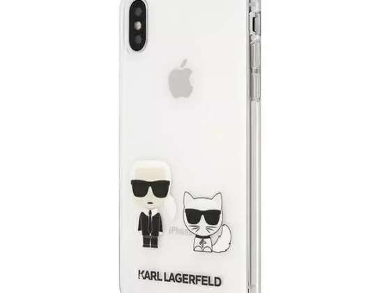 Funda Karl Lagerfeld KLHCPXCKTR para Apple iPhone X/Xs estuche rígido Karl & Ch