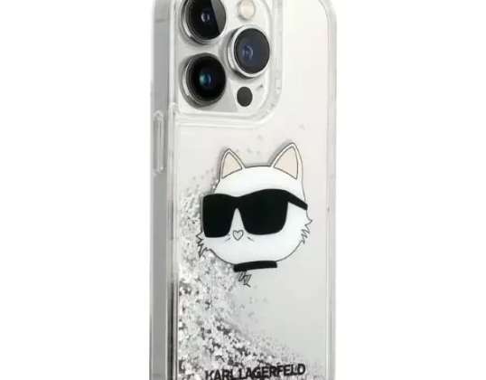 Dėklas Karl Lagerfeld KLHCP14LLNCHCS, skirtas iPhone 14 Pro 6 1 colių kietas dėklas Glit