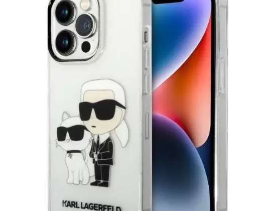 Karl Lagerfeld Case KLHCP14LHNKCTGT for iPhone 14 Pro 6 1" hardcase Gli