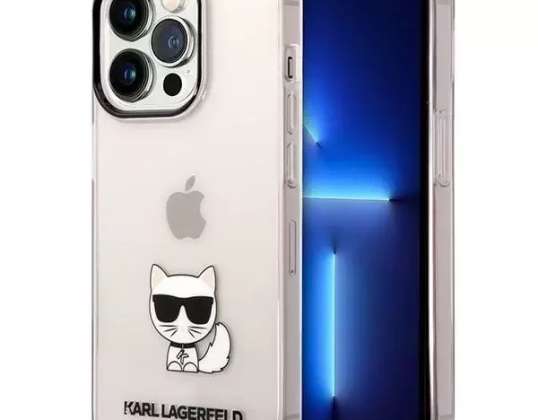 Dėklas Karl Lagerfeld KLHCP14LCTTRI, skirtas iPhone 14 Pro 6 1 colių kietas dėklas Trans