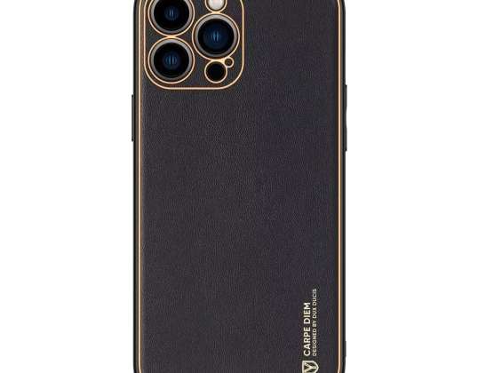 "Dux Ducis Yolo" dėklas, skirtas elegantiškam odiniam "iPhone 14 Pro Max" dėklui