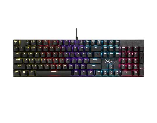 Delux KM55 RGB Gaming Keyboard Noir