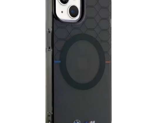 iPhone 14 için BMW BMHMP14SHGPK Kılıf 6,1 inç gri/gri Desen MagSafe