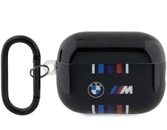 BMW puzdro BMAP222SWTK pre AirPods Pro 2 gen cover čierna/čierna Viacnásobné