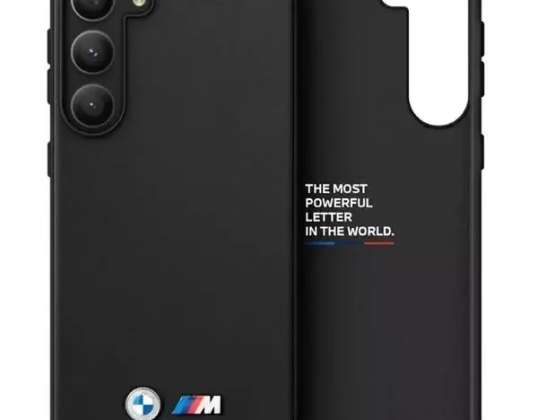 BMW BMHCSA5422PTDK case voor Galaxy A54 zwart/zwart Leather Stamp Trico