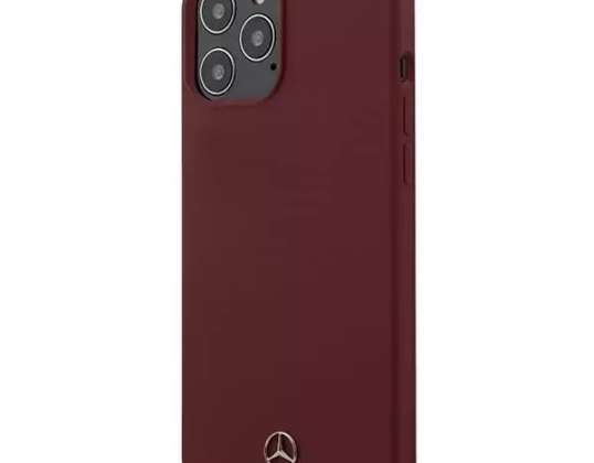 Mercedes MEHCP12LSILRE Protection Case voor Apple iPhone 12 Pro Max rood