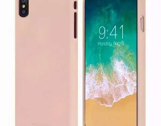 Mercury puha telefontok iPhone 14 Pro Max készülékhez rózsaszín homok/rózsaszín