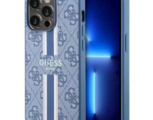 Etui Guess GUHMP14LP4RPSB do iPhone 14 Pro 6.1&quot; hardcase 4G Printed St