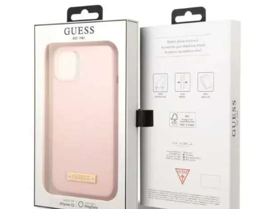 Guess Case GUHMP13SSBPLP voor iPhone 13 mini 5 4 "hard case Silicone Log