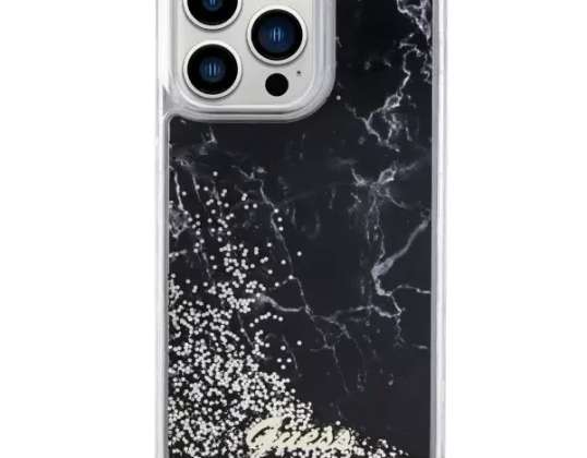 "Guess Case" GUHCP14XLCSGSGK, skirtas "iPhone 14 Pro Max" 6.7 colio kietajam dėklui "Liquid G".