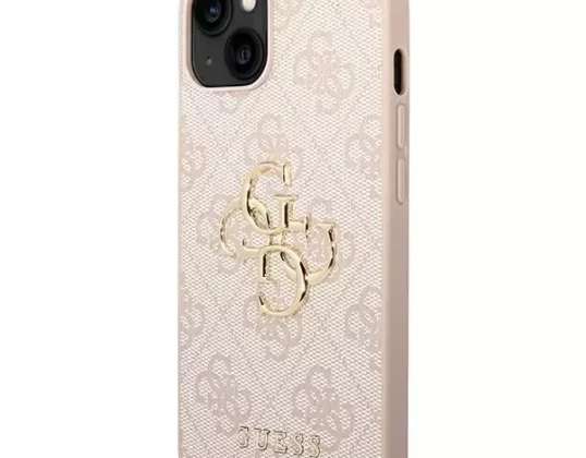 Guess Case GUHCP14M4GMGPI for iPhone 14 Plus 6 7" hardcase 4G Big Metal