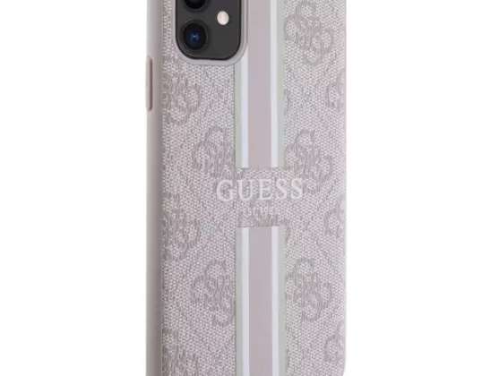 Guess Case GUHMN61P4RPSP für iPhone 11 / Xr Hardcase 4G Bedruckte Streifen