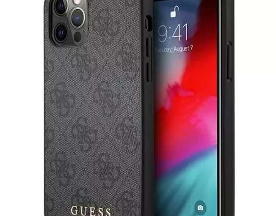 Guess Case GUHCP12LG4GFGR für iPhone 12 Pro Max 6 7" Hartschalenhülle 4G Metall