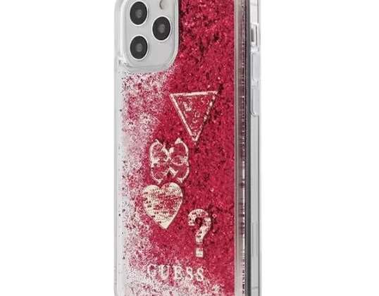 Guess GUHCP12LGLHFLRA Case voor iPhone 12 Pro Max 6 7" hardcase Glitter