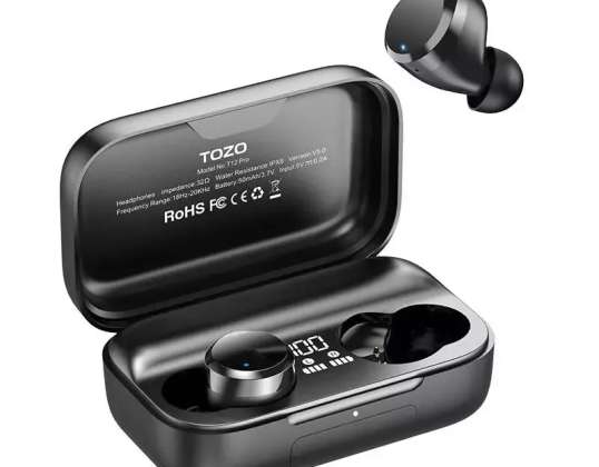 TWS TOZO T12 PRO Headphones Black