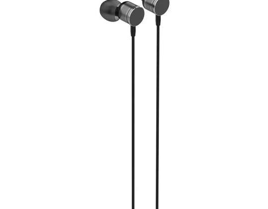 Auscultadores intra-auriculares com fios LDNIO HP04 jack 3.5mm preto