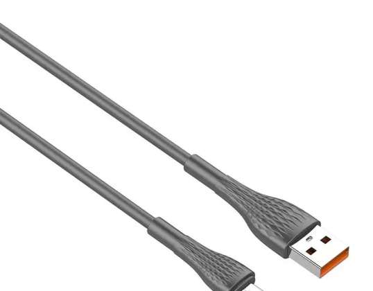 Kabel USB   Micro USB LDNIO LS672 2m  30W  szary