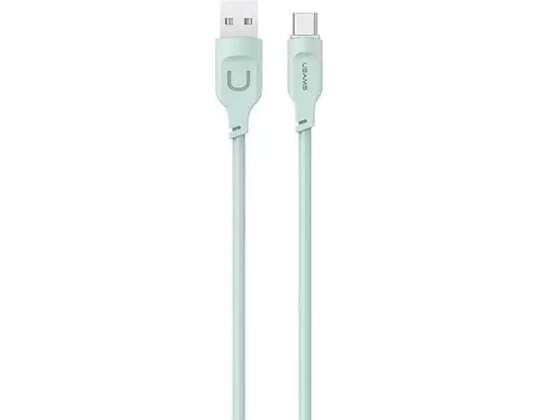 USMAS USB C PD rychlý nabíjecí kabel 1,2 m zelený