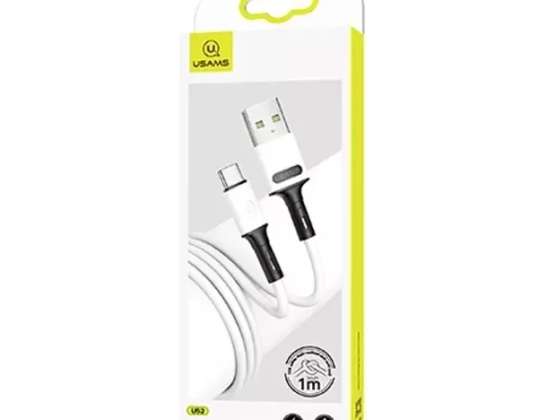 USAMS Cable U52 USB C 2A Fast Charge 1m white