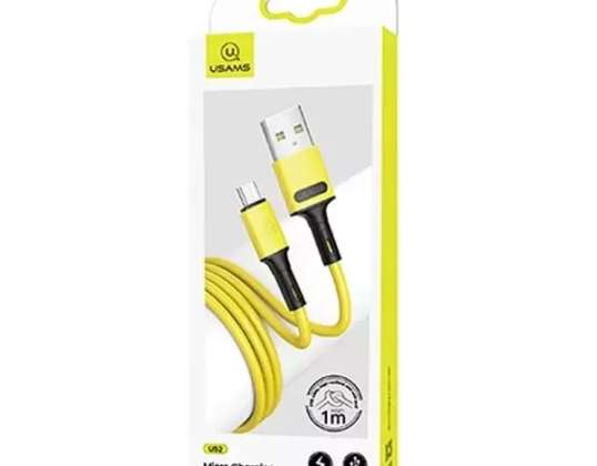 USAMS Cable U52 microUSB 2A Fast Charge 1m yellow