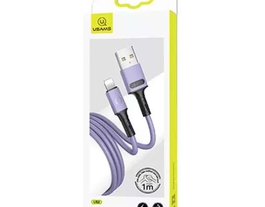 USAMS Cable U52 lightning 2A Fast Charge 1m magenta