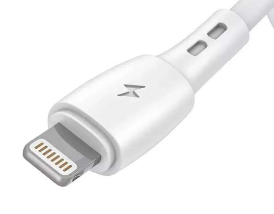 USB-kabel för Lightning Vipfan Racing X05 3A 3m vit