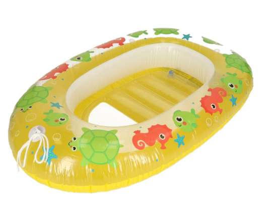 BESTWAY 34037 Baby Swimming Ring Circle Children's Inflatable Boat with Seat Boat Beach Mattress Yellow 3 6 Years