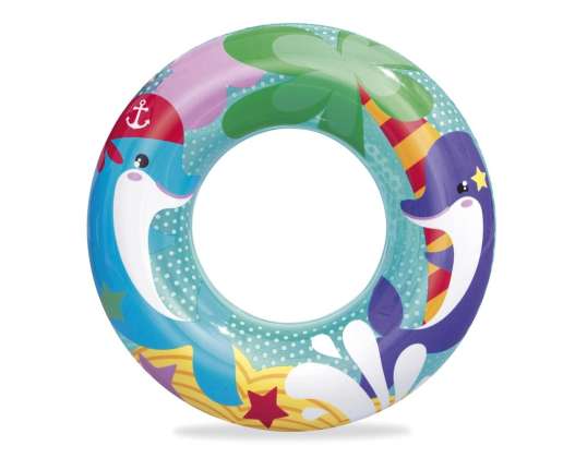 BESTWAY 36113 Inflatable beach ring 51cm dolphins max 60kg 3 6 years